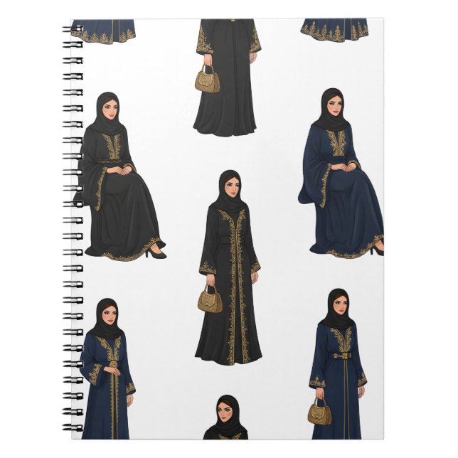 Saudi Women in  Abayas Notizblock (Vorderseite)