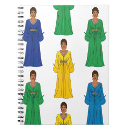 Saudi Women in Colorful dress Notizblock