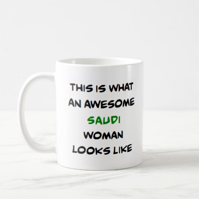 saudische Frau, großartig Kaffeetasse (Links)