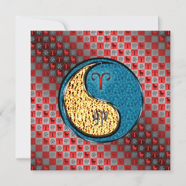 Sauen und Wasserkaninchen Karte (Vorderseite)