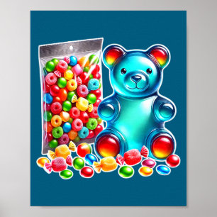 Sauer Gummibärchen Kaubonbon Poster