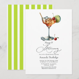 Sauer Limette Margs & Hochzeitsbrause Brautparty Einladung