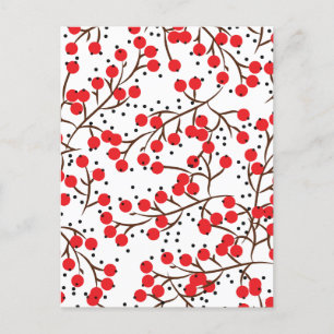 Sauerkirsche Feiertagspostkarte