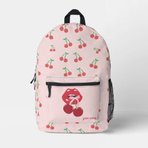 Sauerkirschmuster Bedruckter Rucksack