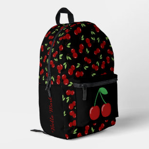 Sauerkirschmuster Bedruckter Rucksack