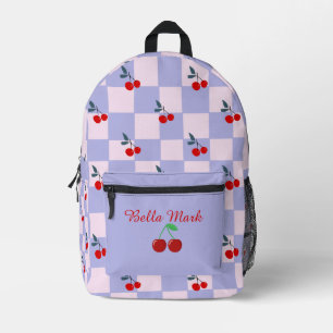 Sauerkirschmuster Bedruckter Rucksack