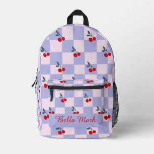 Sauerkirschmuster Bedruckter Rucksack