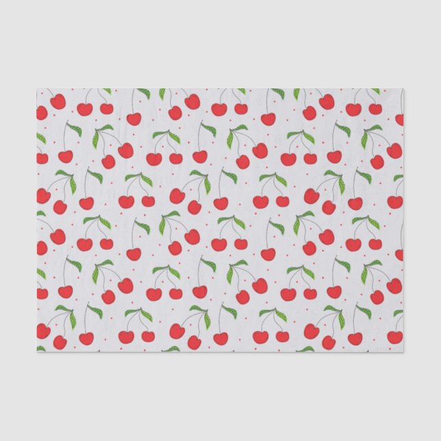Sauerkirschmuster Seidenpapier (Vorderseite)