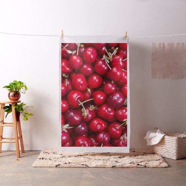 Sauerkirschmuster Stoff (Beispiel)