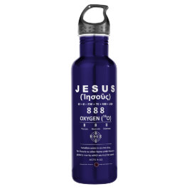 Sauerstoff 888 Name Jesu Edelstahlflasche