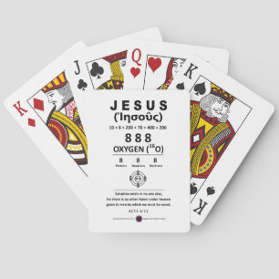 Sauerstoff 888 Name Jesu Spielkarten
