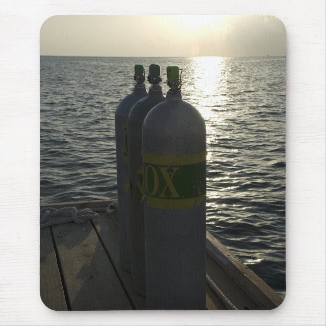 Sauerstoff-Stickstoffgemisch Sporttauchen-Behälter Mousepad (Vorne)