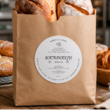 Sauerteigbrot Modernes Cottage-Gesetz Label