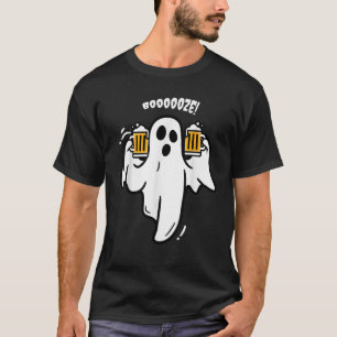 Saufende Geister-Kostüm 'Booze Boo' für Halloween T-Shirt