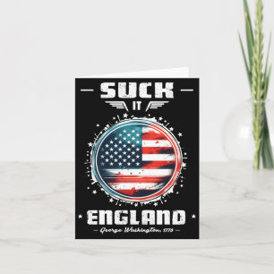 Saug England Lustig 4. Juli Gründungsvater Karte