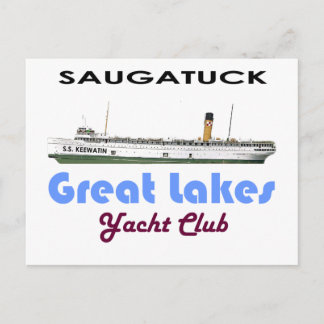Saugatuck Douglas Michigan Yacht Club Postkarte