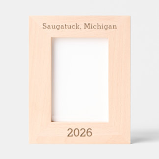 Saugatuck Michigan - Laser Engraved Frame Geätzte Rahmen