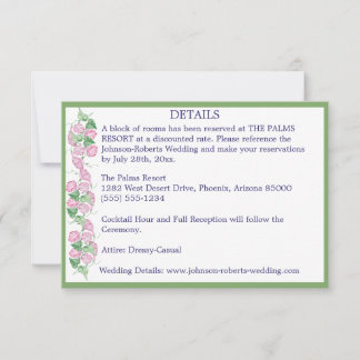 Sauge avec détails floraux roses Cartes