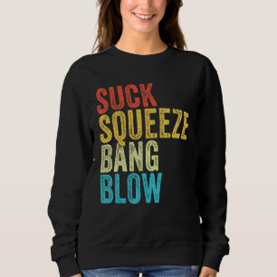 Saugen Quetschen Knall Blasen Lustiger Mechaniker Sweatshirt