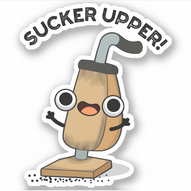 Sauger Oberfeuchte Staubsauger Puppe Aufkleber (Vorderseite)