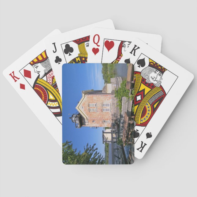 Saugerties Lighthouse, Hudson River New York Spielkarten (Rückseite)