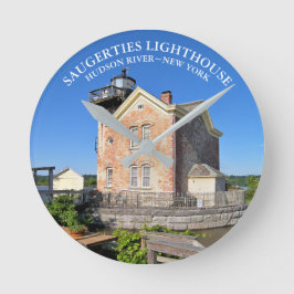 Saugerties Lighthouse, New York Clock Runde Wanduhr