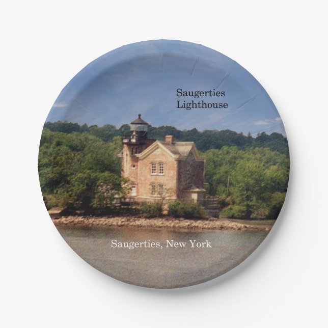 Saugerties Lighthouse Papierplatte Pappteller (Vorderseite)