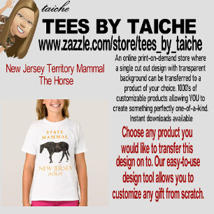 Säugetier des New Jersey-Territoriums Das Pferd T-Shirt