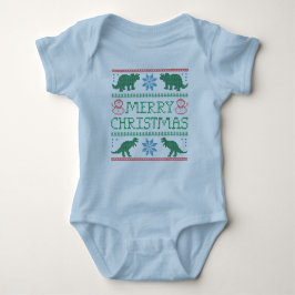 Säugling Dinosaur Ugly Weihnachtskraut Bodysuit Baby Strampler