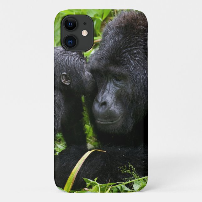 Säugling Gorilla Kisses Silverback Gorilla Case-Mate iPhone Hülle (Rückseite)