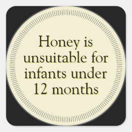 Säugling Honey Warning Black Label Stickers