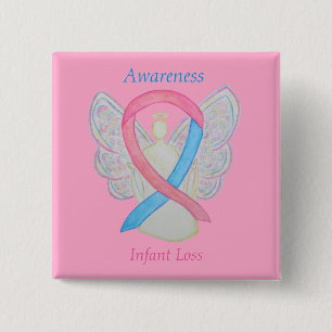 Säugling Lose Awareness Ribbon Engel Custom Art Bu Button