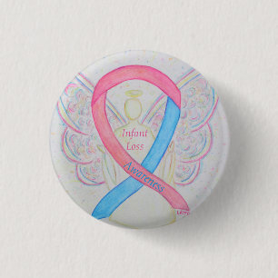 Säugling Lose Awareness Ribbon Engel Custom Art Bu Button