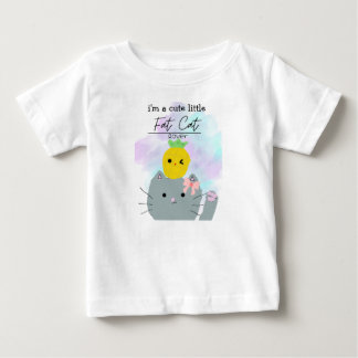 Säugling niedliche Fettkatzenkatze Shirt