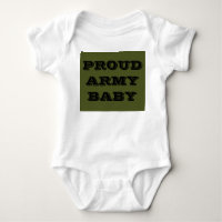 Säugling Strampler Proud Army Baby