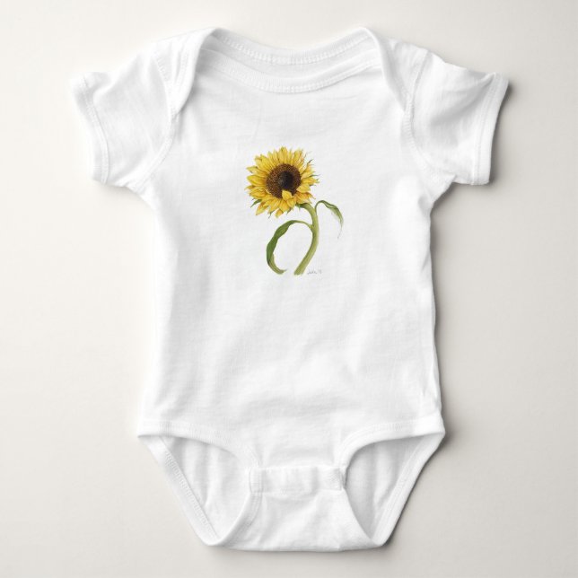 Säugling Sunflower Bodysuit Baby Strampler (Vorderseite)