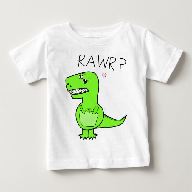 Säugling T-Rex Shirts (Vorderseite)