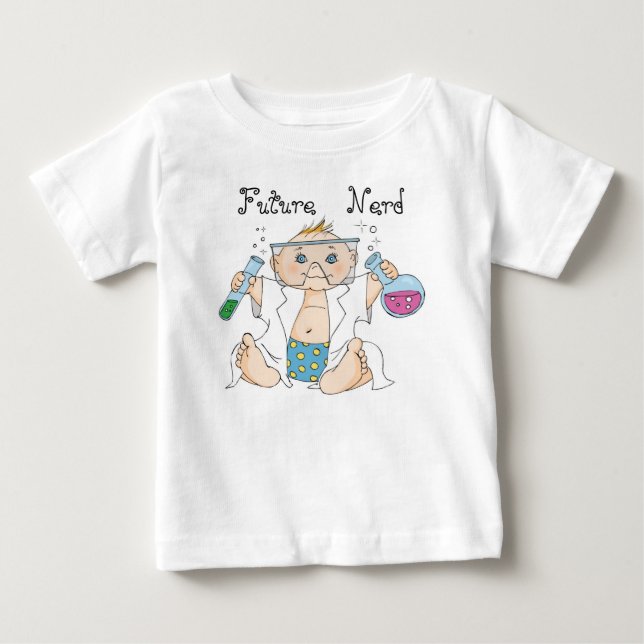 Säugling T - Shirt / Zukünftiger Nerd / Junge (Vorderseite)
