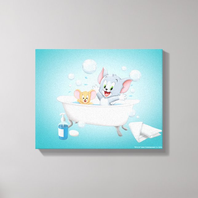 Säugling Tom und Jerry klopfen Leinwanddruck (Vorderseite)