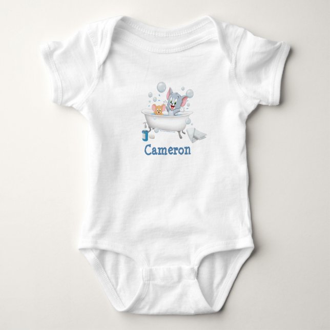Säugling Tom und Jerry machen einen Bath Baby Strampler (Vorderseite)