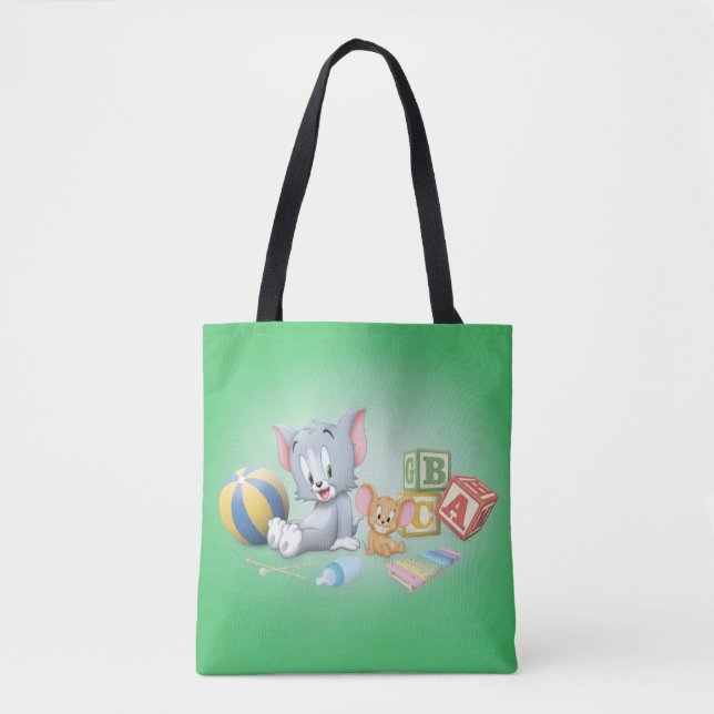 Säugling Tom und Jerry spielen mit Spielzeug Tasche (Vorderseite)