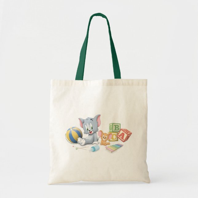 Säugling Tom und Jerry spielen mit Spielzeug Tragetasche (Vorne)
