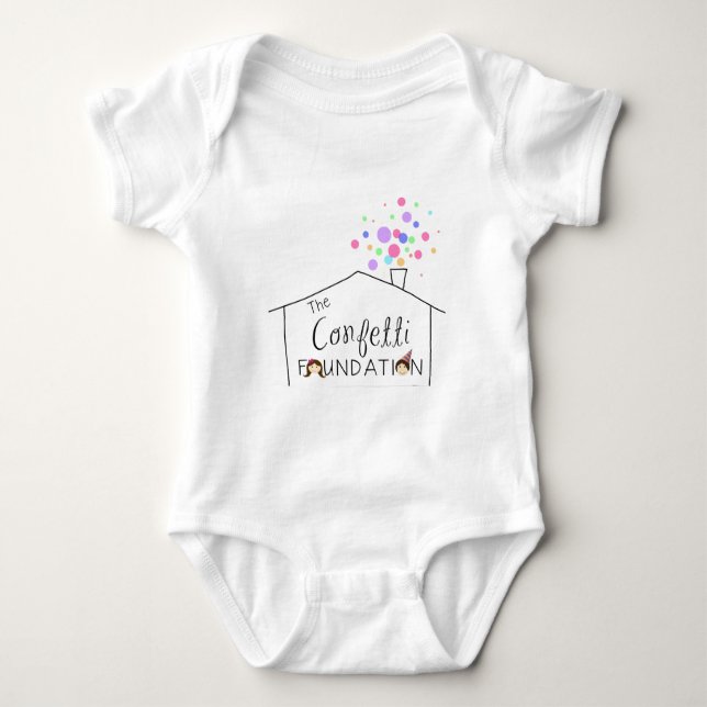 Säuglingconfetti-Grundlagenpullover Baby Strampler (Vorderseite)