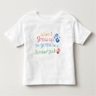 Säuglings-Baby-T - Shirt des Holzfäller-(Zukunft)