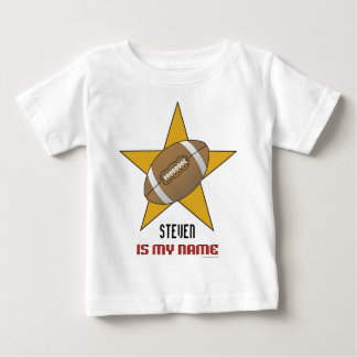 Säuglings Personalisierter Football Star T - Shirt