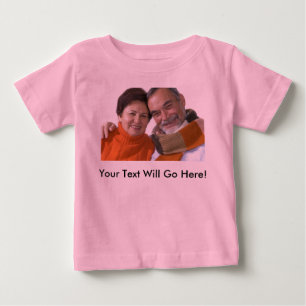 Säuglings-Shirt mit kundenspezifischem Foto und Baby T-shirt