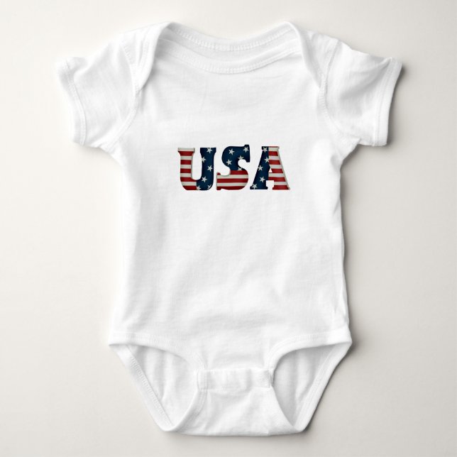 SÄUGLINGS USA BABY STRAMPLER (Vorderseite)