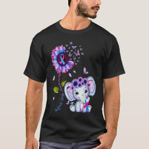 Säuglingsverlust-Bewusstsein Rosa Und Blau Hippie T-Shirt