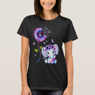 Säuglingsverlust-Bewusstsein Rosa Und Blau Hippie T-Shirt