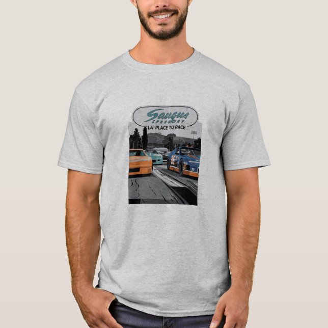 Saugus Speedway Oldtimer-Rennwagen T-Shirt (Vorderseite)